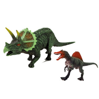 Zestaw figurek dinozaur spinosaurus, triceratops