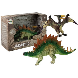 Zestaw figurek dinozaur stegosaurus , pteranodon
