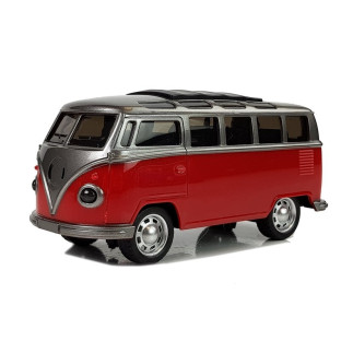 Autobus resorak z napędem frykcyjnym na baterie - czerwony, światła i dźwięki, EAN: 1818812775844