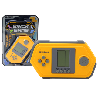 Gra konsola elektroniczna tetris brick game szaro - żółta