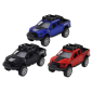 Resorak aluminiowy autko terenowe napęd czerwony niebieski czarny EAN: 5905991004837