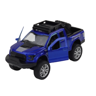Resorak aluminiowy autko terenowe napęd czerwony niebieski czarny
