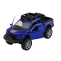 Resorak aluminiowy autko terenowe napęd czerwony niebieski czarny EAN: 5905991004837
