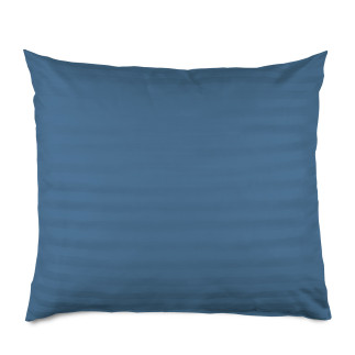 Poszewka satyna bambusowo-bawełniana STRIPE CORNFLOWER/50x60