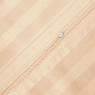 Poszewka satyna bambusowo-bawełniana STRIPE BEIGE/50x60