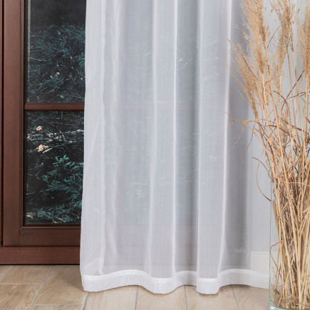 Woal firana gotowa na taśmie 140x230 cm biały EAN: 5907693244849