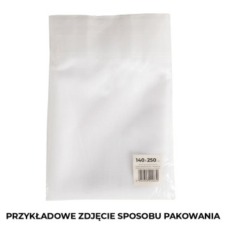 Woal firana gotowa na taśmie, szerokość 140 x wysokość 230cm, kolor 001 biały