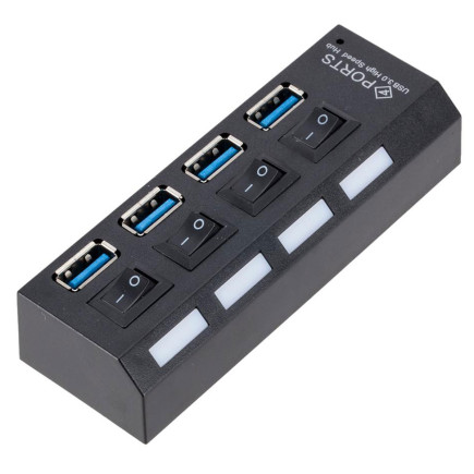 Hub USB 3.0 4 Porty Ak244b B/Z, EAN: 5907621812409