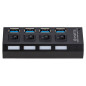 Hub USB 3.0 4 Porty Ak244b B/Z, EAN: 5907621812409