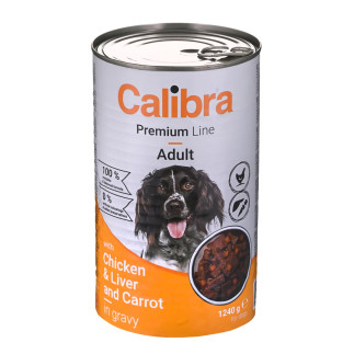 Calibra dog premium chicken, liver - mokra karma dla psa - 1240g