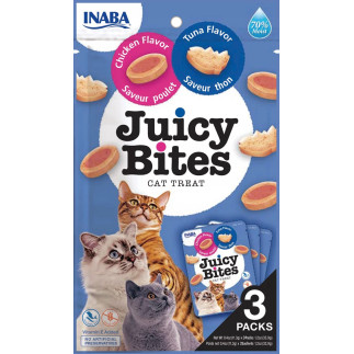 Inaba cat juicy bites kurczak i tunczyk - przysmak dla kota 3 x 11 g