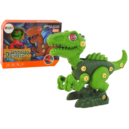 Dinozaur do rozkręcania majsterkowanie zielony