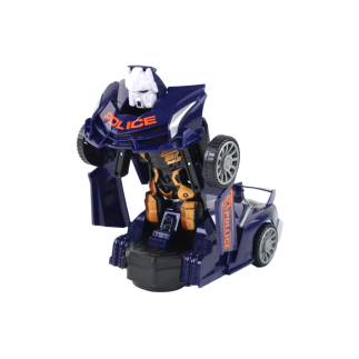 Samochód-robot policja granatowy EAN: 5905679077931