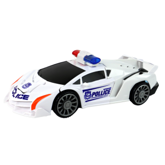 Samochód-robot policja biały 2w1 transformacja EAN: 5905679077948
