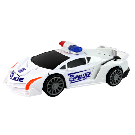 Samochód-robot policja biały 2w1 transformacja EAN: 5905679077948