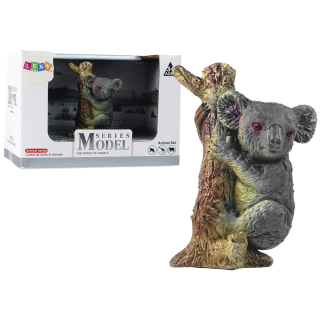 Figurka koala na drzewie zwierzęta zoo