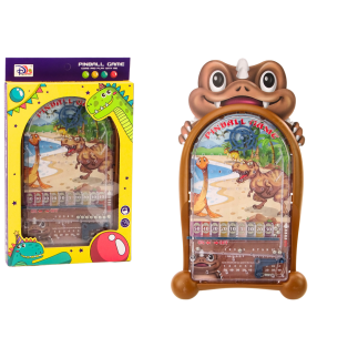 Gra zręcznościowa pinball dinozaury stojak brązowy