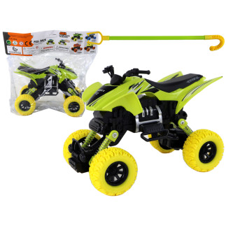 Pojazd terenowy pchacz quad xc gumowe koła zielony