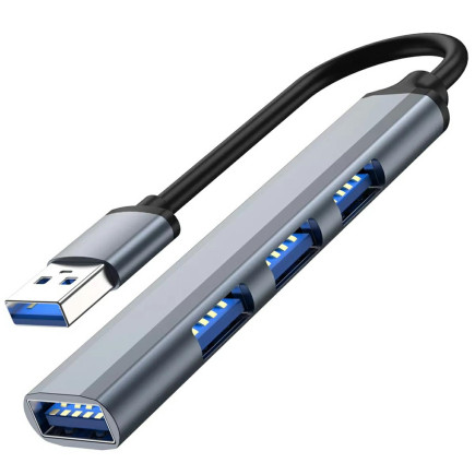 Ak340 hub usb 1x3.0  3x2.0 slim