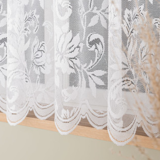 Firanka żakardowa, wysokość 160cm, kolor 001 biały
