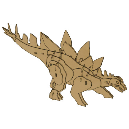 Drewniane puzzle 3D Stegozaur składanka edukacyjna 41 elementów EAN: 5905884450024
