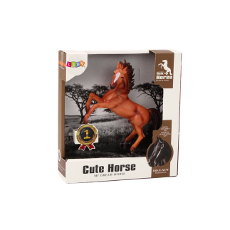 Figurka konia brązowy koń stojący stajnia farma cute horse