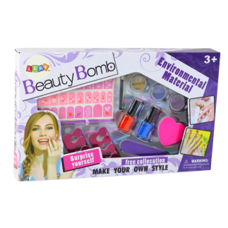 Zestaw do malowania paznokci naklejki  beauty bomb xxl