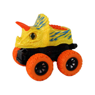 Pojazd terenowy pchacz triceratops gumowe koła żółty