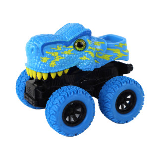 Pojazd terenowy pchacz tyranozaur rex z gumowymi kołami niebieski EAN: 5905679077993