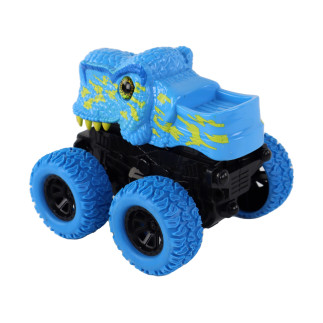 Pojazd terenowy pchacz tyranozaur rex gumowe koła niebieski