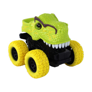 Pojazd terenowy pchacz  tyranozaur rex gumowe koła zielony