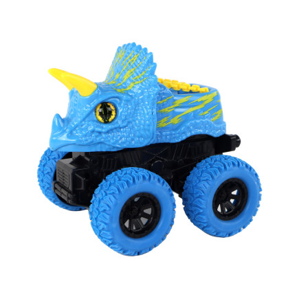 Pojazd Terenowy Pchacz Triceratops Gumowe Koła Niebieski EAN: 5905679078020