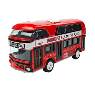 Piętrowy autobus napęd naciągowy 4 kolory - EAN: 5905991027065