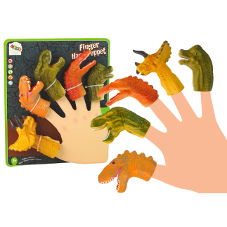 Pacynki na palce dinozaury zwierzęta 5 szt.