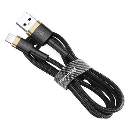 Baseus kabel usb/lightning cafule 2.4a 1m złoto-cz