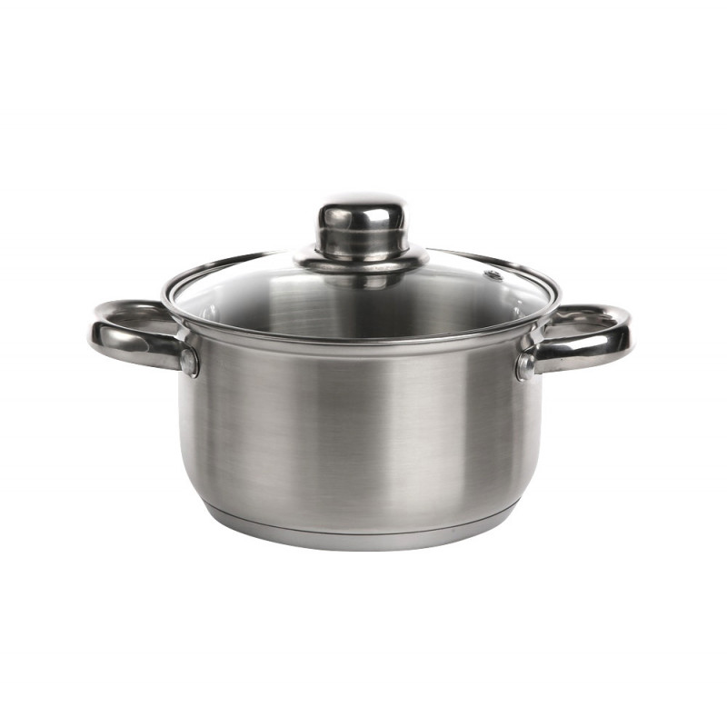 Garnek nierdzewny Fabio 16cm 1,9l z pokrywą szklaną EAN: 5902689855658