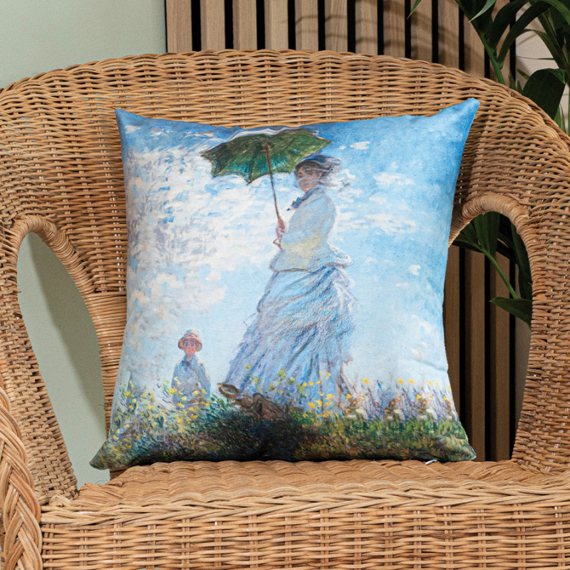 Kobieta z parasolem poszewka dekoracyjna velvet 40x40cm kolor 001 EAN: 5906450923317