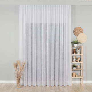 Firanka fantazyjna z ołowianką 300cm, kolor 001 biały, EAN: 5906450003125
