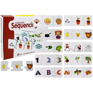 Puzzle edukacyjne układanka nauka 10 połączeń