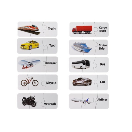 Puzzle edukacyjne - Układanka Transport 10 połączeń | EAN: 5903802454017