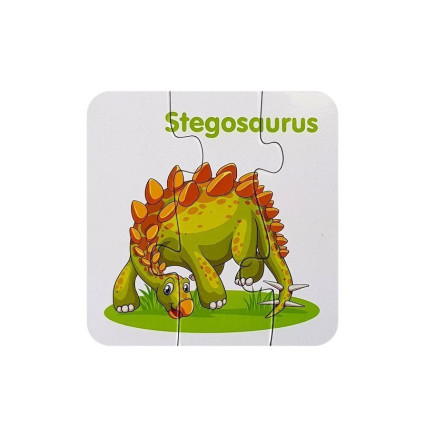 Puzzle edukacyjne Dinozaury Angielski 10 połączeń, EAN: 5903802454031