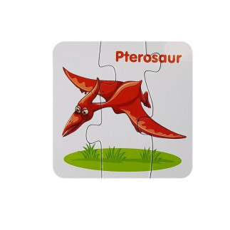 Puzzle edukacyjne dinozaury angielski 10 połączeń