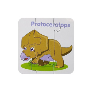 Puzzle edukacyjne dinozaury angielski 10 połączeń
