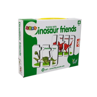 Puzzle edukacyjne dinozaury angielski 10 połączeń