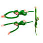 Pluszowa małpka z dźwiękiem zielona 60 cm - EAN: 5905884451274