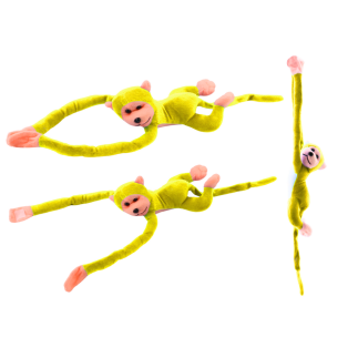 Pluszowa małpka z dźwiękiem, żółta - 60 cm, EAN: 5905884451281