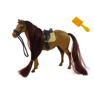 Figurka konia do czesania z brązową grzywą - EAN: 5905323213159