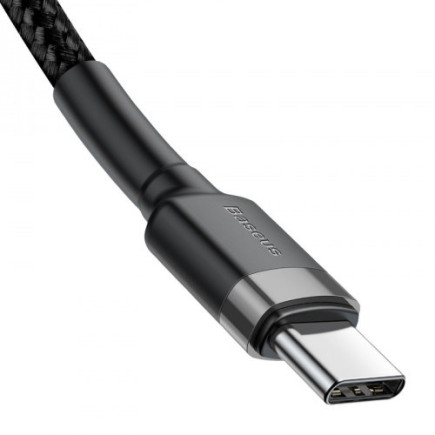 Baseus kabel usb-c do usb-c 60w 1m (czarno-szary)