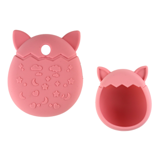 Etui na tamagotchi pudrowy róż case silikonowy