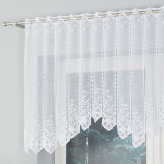 Klementyna firanka żakardowa 200x80cm biały EAN: 5907693262911